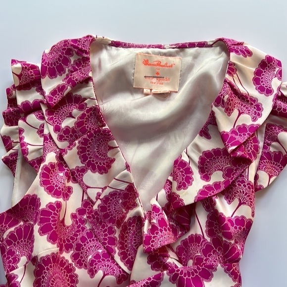 Kate Spade X Florence Broadhurst Audrey Silk Wrap Dress - Picture 7 of 16